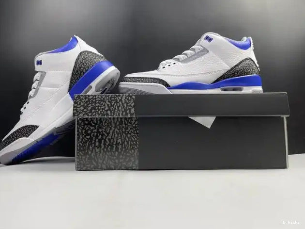 Cheap TBK 3 Racer Jordan Blue Air CT8532-145 0508
